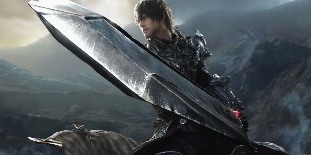 Final Fantasy 16 Clive holding sword
